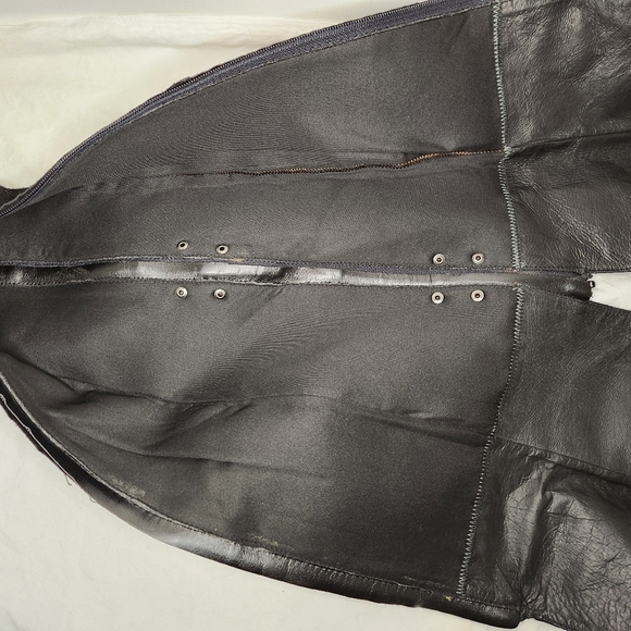 Black Suede Leather Knee High Boots - Picture 3 of 16